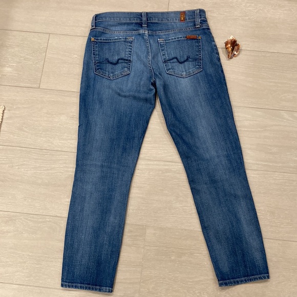 🌊EUC 7 For All Mankind Crop Roxanne Jeans Size 26🌊 - Picture 8 of 8